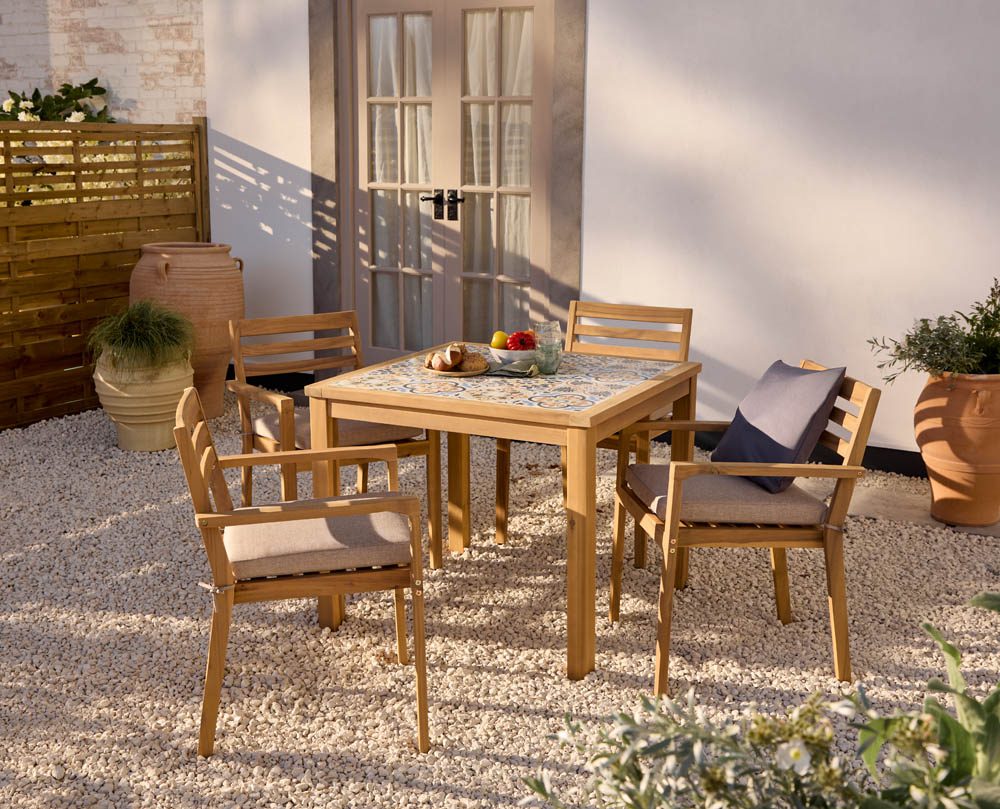 Jadia 4 Seater Garden Dining Set 5056771098604